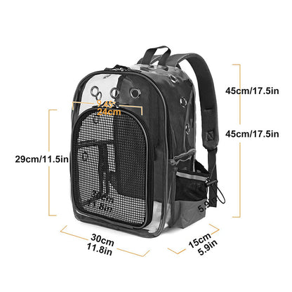 Transparent Small Dog Backpack