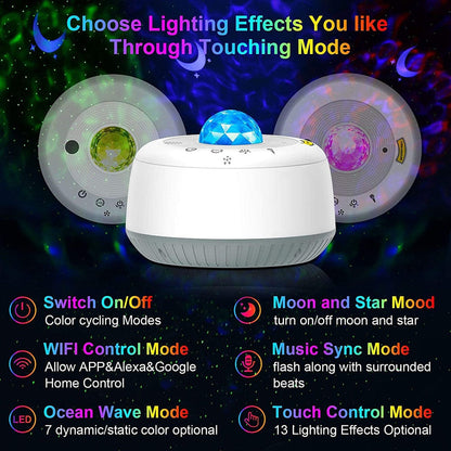 Moon Lamp Wifi Galaxy Projector