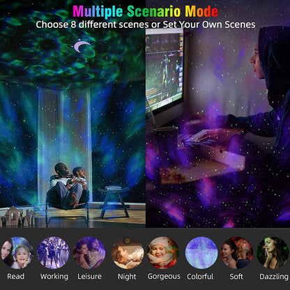 Moon Lamp Wifi Galaxy Projector
