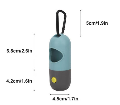 Portable Led Light Dog Poop Bag Dispenser