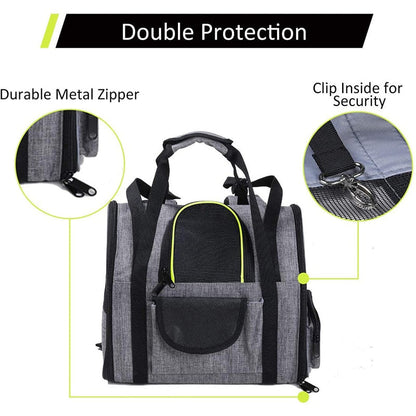 Sturdy Reflective Foldable Dog Carrier