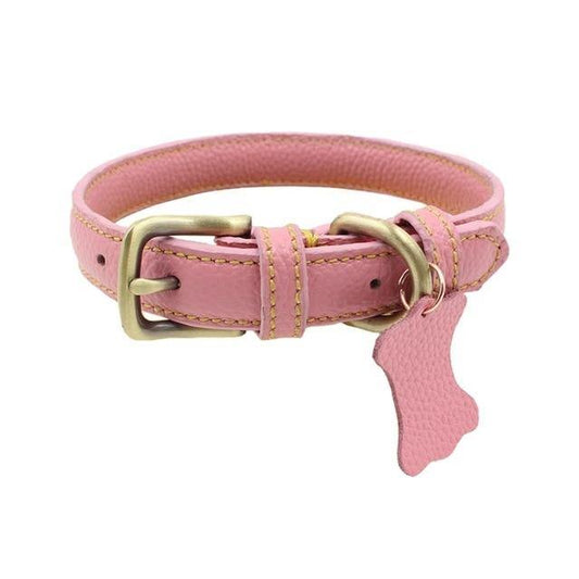 Leather Vintage Dog Collar - Bark ¡®n¡¯ Paws