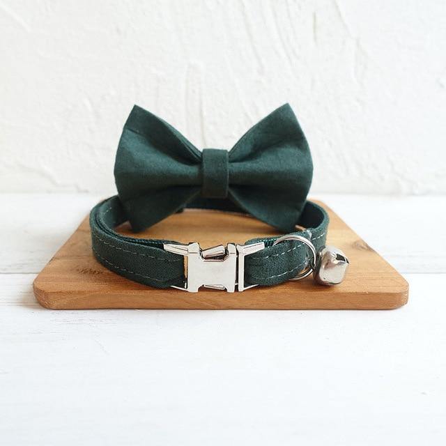 Personalized Bow Tie Small Dog Collar - Bark ¡®n¡¯ Paws