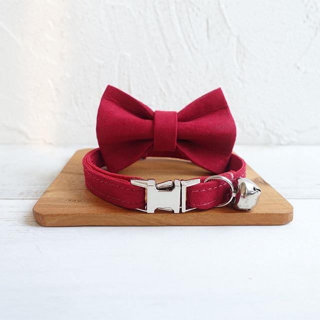 Personalized Bow Tie Small Dog Collar - Bark ¡®n¡¯ Paws