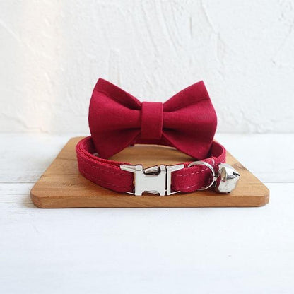 Personalized Bow Tie Small Dog Collar - Bark ¡®n¡¯ Paws
