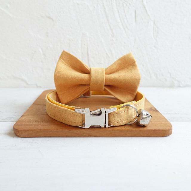 Personalized Bow Tie Small Dog Collar - Bark ¡®n¡¯ Paws