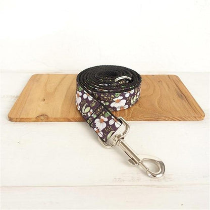 White Flower BLACK DAISY Pet Collar - Bark ¡®n¡¯ Paws