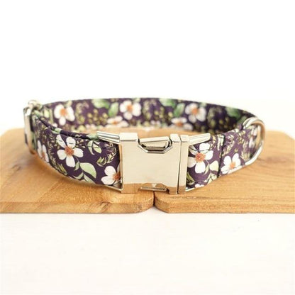 White Flower BLACK DAISY Pet Collar - Bark ¡®n¡¯ Paws