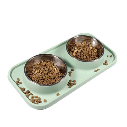 Elegant Design Double Dog Bowl
