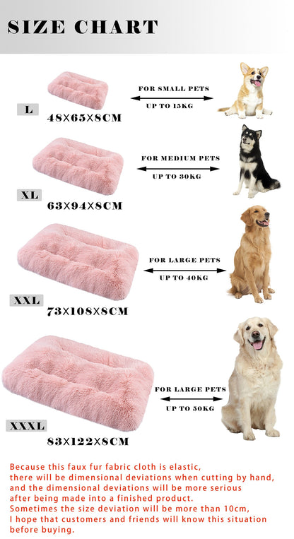 Luxury Plush Soft Fur Dog Bed