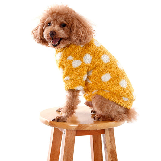 Polka Dot Cashmere Dog Sweater