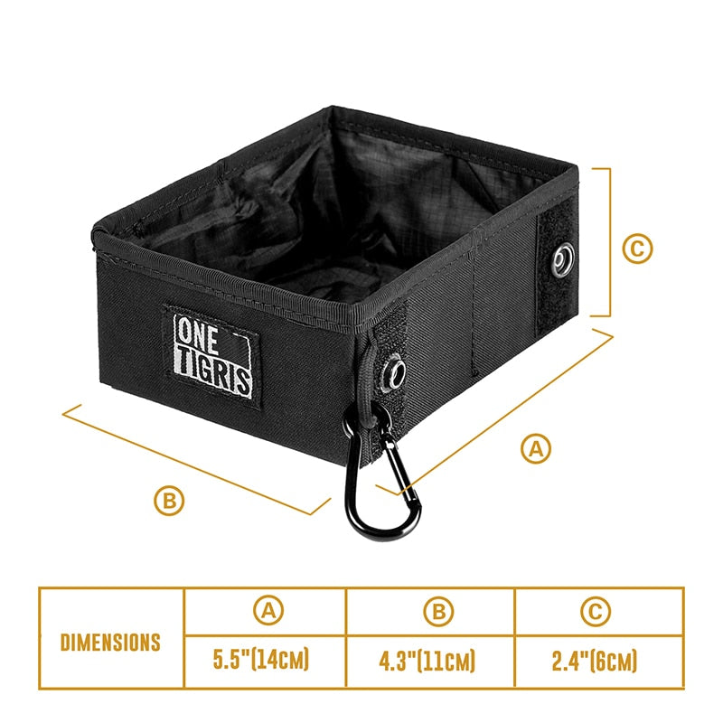Collapsible Outdoor Tactical Dog Bowl