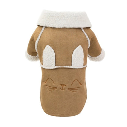 Fashion Suede Warm Dog Hoodie