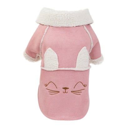 Fashion Suede Warm Dog Hoodie
