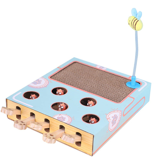 Funny Cat Toy Turntable Scratch Board