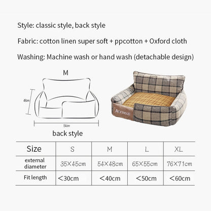 Soft Lambskin Fabric Dog Bed