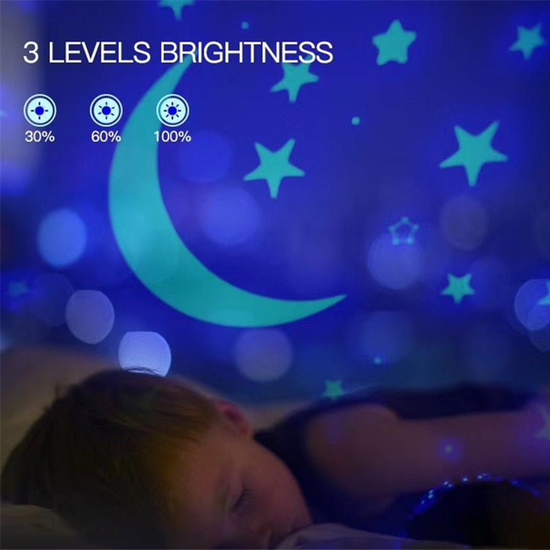 Star Moon Galaxy Night Light Projector