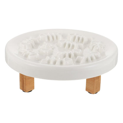 Elevated Ceramic Dog Slow Feeding Bowl