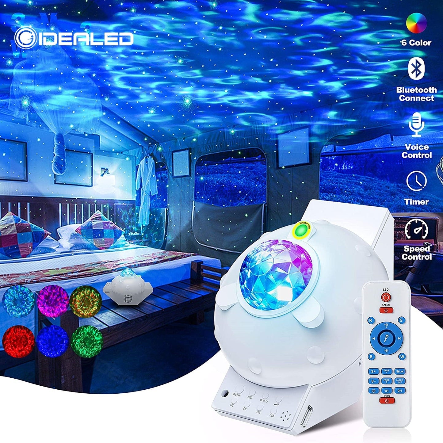 LED Star Night Light Galaxy Projector