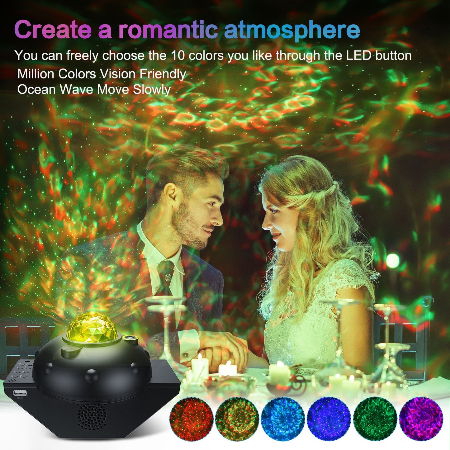 LED Star Night Light Galaxy Projector