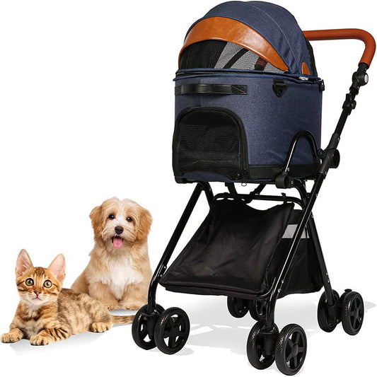 Luxury 2 In 1 Folding Pet Stroller