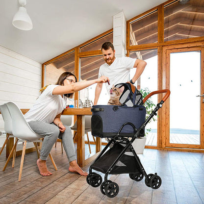 Luxury 2 In 1 Folding Pet Stroller