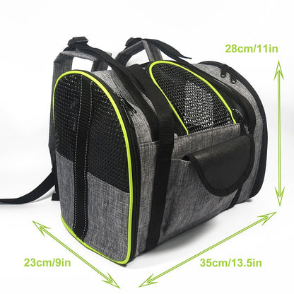 Sturdy Reflective Foldable Dog Carrier