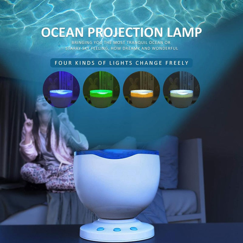 LED Ocean Wave Projection Lamp