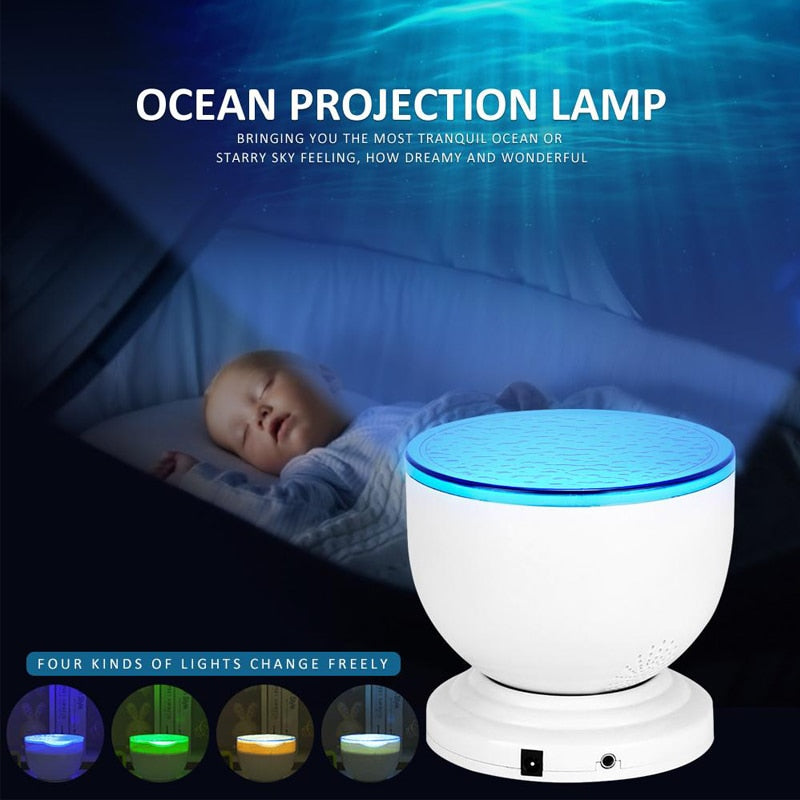 LED Ocean Wave Projection Lamp