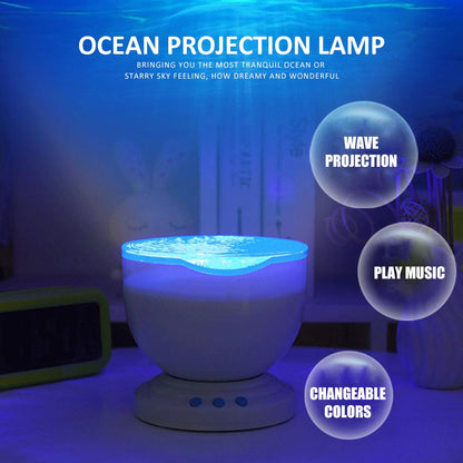 LED Ocean Wave Projection Lamp