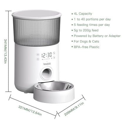 4L Automatic Smart Pet Feeder