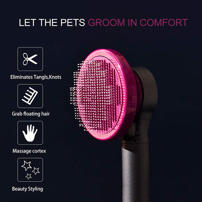 Self Cleaning Slicker Dog Shedding Brush