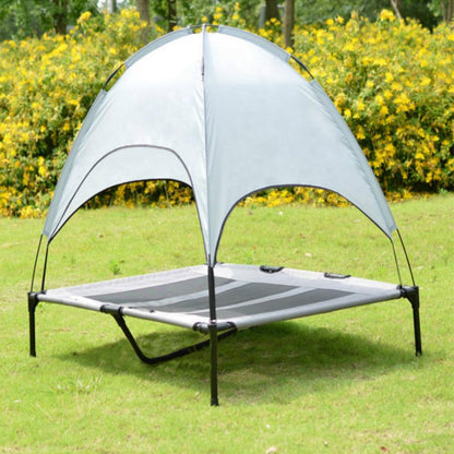 Outdoor Dog Camp Tent With Sun Canopy