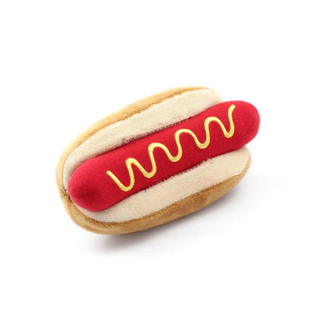 Fastfood Series Squeaky Dog Toys