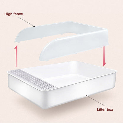 Semi Closed Pet Cat Litter Box