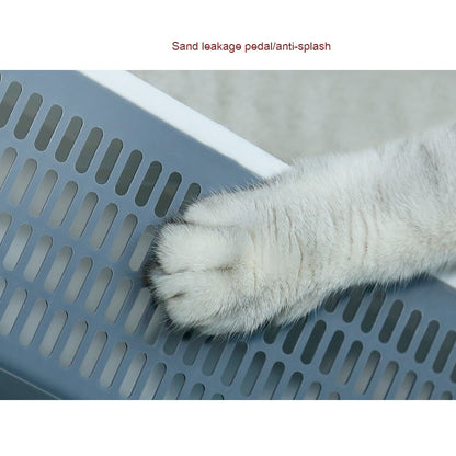 Semi Closed Pet Cat Litter Box