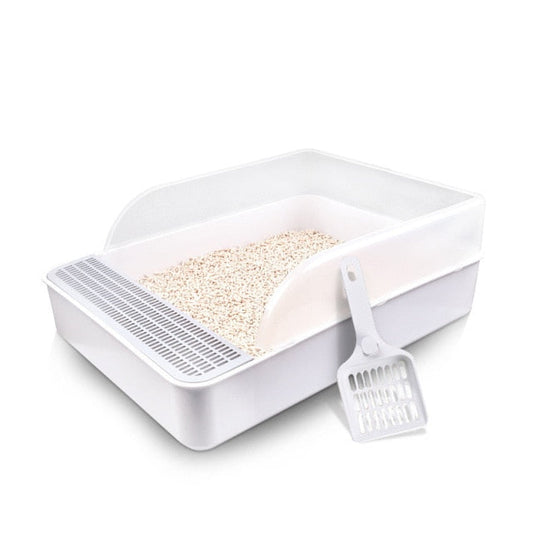 Semi Closed Pet Cat Litter Box