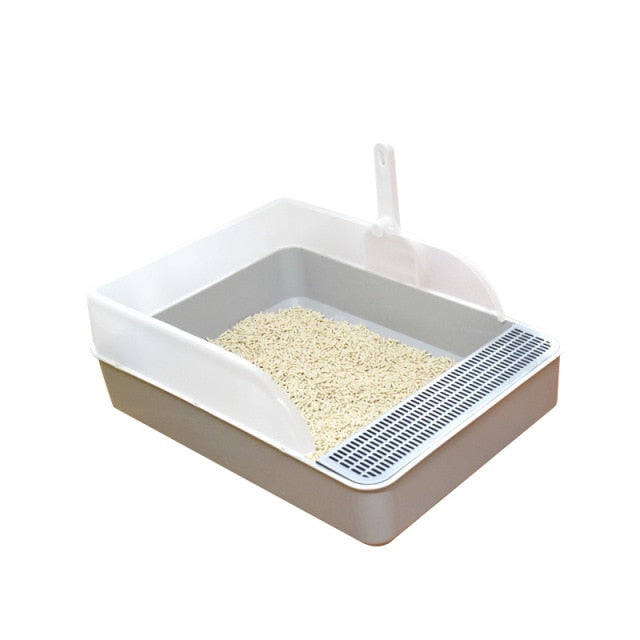 Semi Closed Pet Cat Litter Box