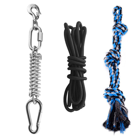 Spring Pole Tug Of War Dog Rope Toy