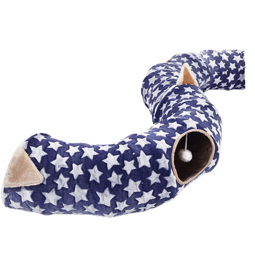 Cat Tunnel Bed With Cushion - Bark ‘n’ Paws