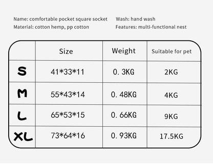Soft Warm Pet Sofa Bed
