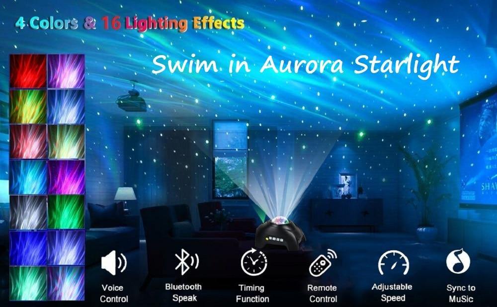 Aurora Star Galaxy Night Light Projector - Bark ‘n’ Paws