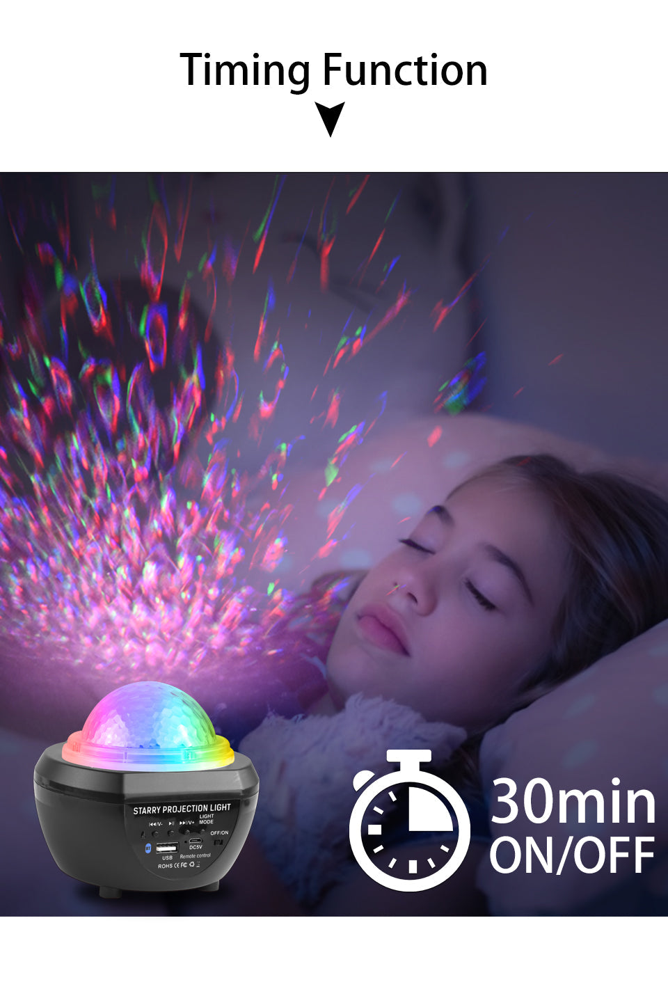 Starry Sky Galaxy Bluetooth Projector