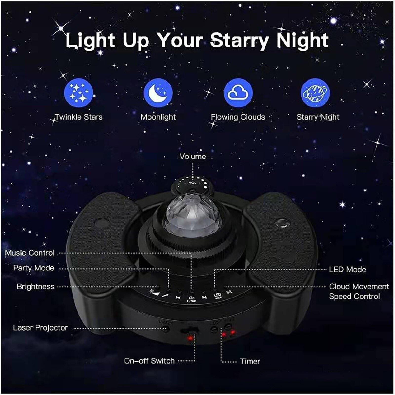 Colorful Starry Sky UFO Galaxy Projector - Bark ‘n’ Paws