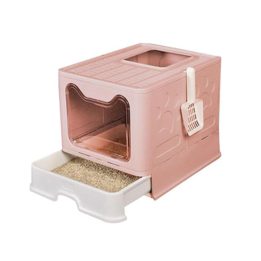 Fully Enclosed Deodorant Cat Litter Tray