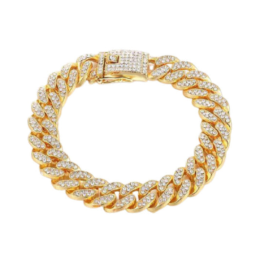 Luxury Diamond Gold Dog Collar