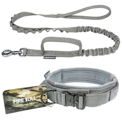 High Quality Tactical Dog Collar & Leash Set - Bark ‘n’ Paws