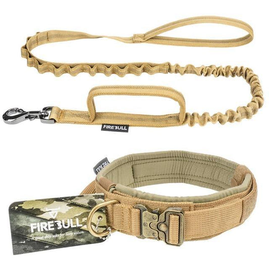 High Quality Tactical Dog Collar & Leash Set - Bark ‘n’ Paws
