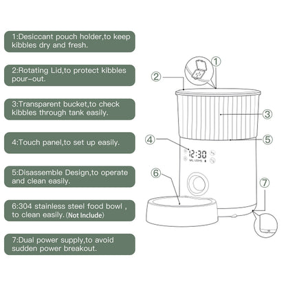 4L Automatic Smart Pet Feeder