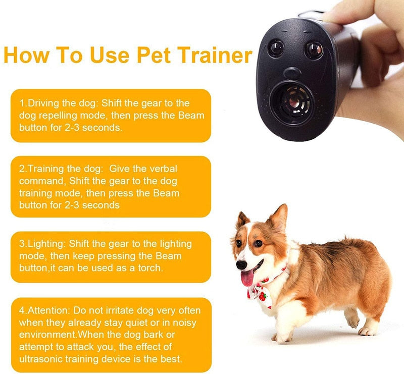 Handheld Ultrasonic Dog Anti Barking Device